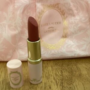 Estée Lauder Lipstick Full Size REBELLIOUS ROSE plus Makeup bag